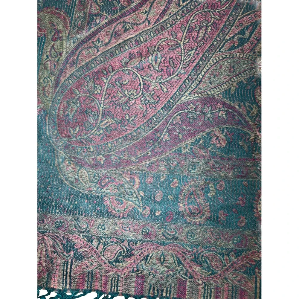Lot of 3 Jerusalem 100% Cashmere Pashmina Scarves Bundle 70x28 Paisley NWT